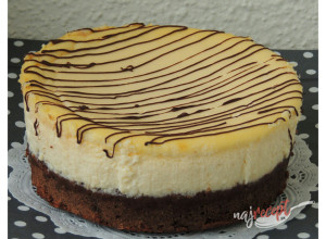Recept Brownie + Cheesecake torta