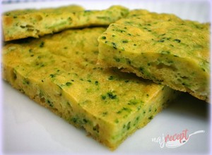 Recept Pečená omeleta s brokolicou