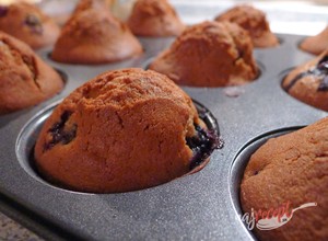 Recept Čučoriedkový muffin