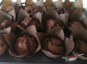 Fotorecept | Čokoládovo banánové muffiny
